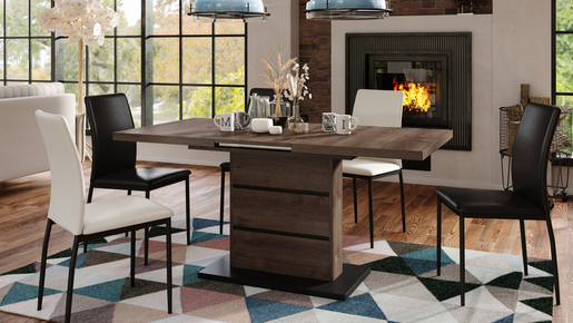 Piano Sto na Razvlačenje  Braon Hrast-Crni 1628