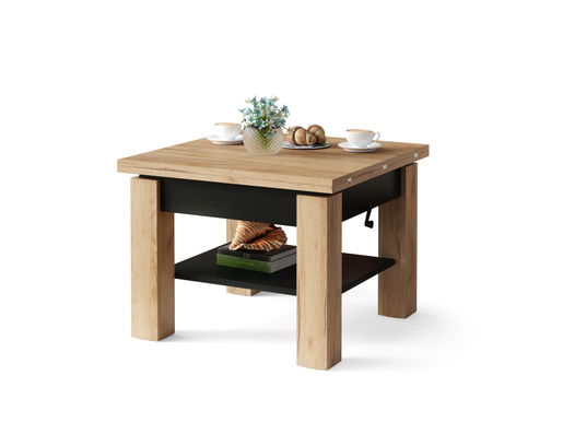 Multifunkcionalni Sto Cleo Craft Zlatno-Crni 1649