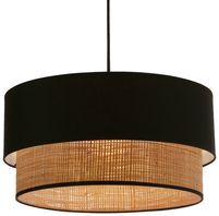 Prato Viseća Lampa Crna Bež 1x60W E27