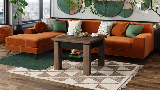 Multifunkcionalni Sto Cleo Braon-Crni 1647