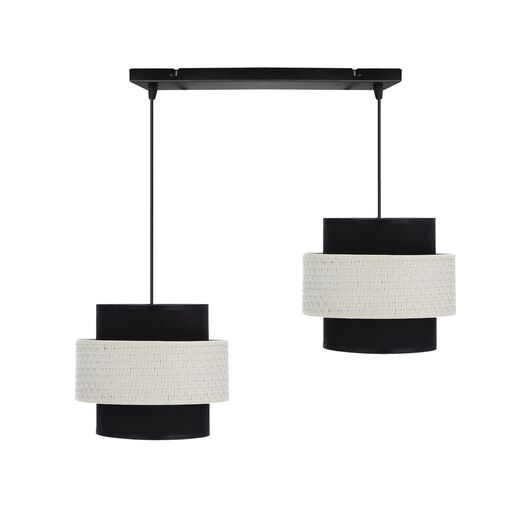 Benta 2 Visilica Crna Krem 2x40W E27