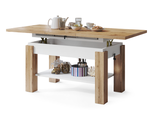 Multifunkcionalni Sto Astoria Hrast-Beli 1655