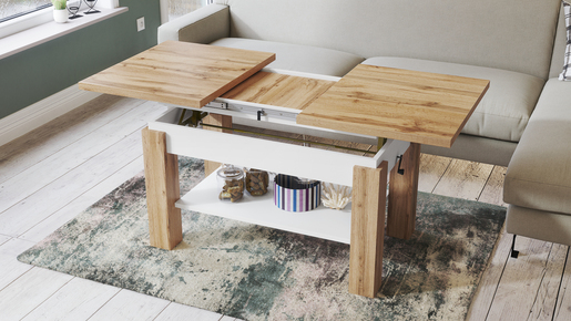 Multifunkcionalni Sto Astoria Hrast-Beli 1655