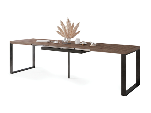 Avari Sto na Razvlačenje Braon Hrast-Crni 1633