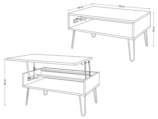 Hairpin S-90 Sto za Kafu 1658