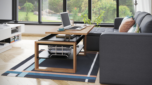 Multifunkcionalni Sto Nuo Craft Zlatno-Crni 1672