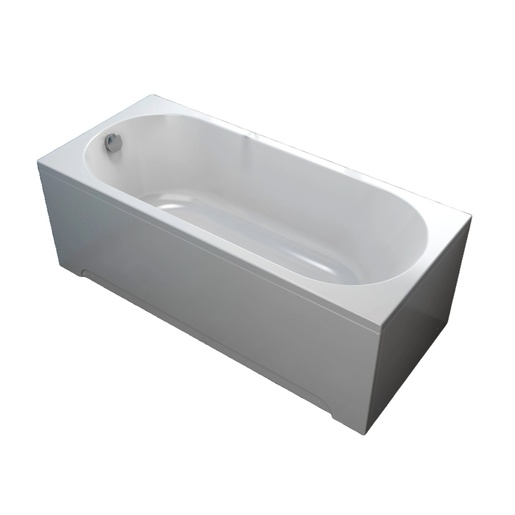 Kolpa San Tamia White 140x70x43 kada za kupanje četvrtasta ugaona ugradna od sanitarnog akrila sa odlivom i prelivom Ă52mm 752910