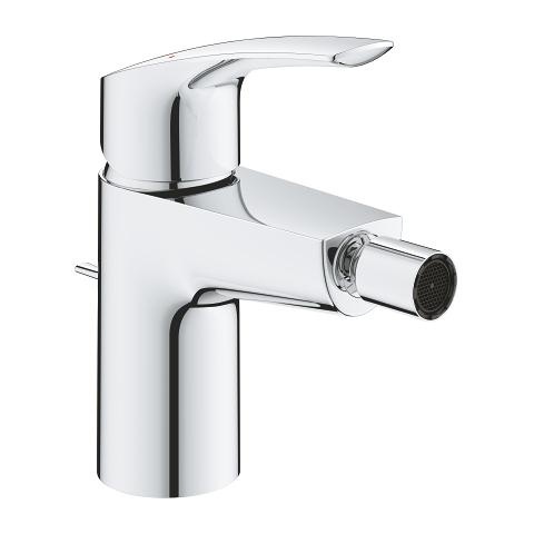 Grohe 32929003 Eurosmart Chrome baterija (slavina) za bide sa odlivnim ventilom sifona pop-up 84mm