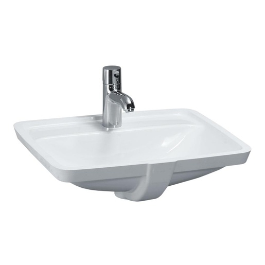 Laufen 8.1196.6.000.109.1 Pro S White umivaonik (lavabo) 49x36x17 podgradni sa prelivom i zaravnjenjem ispred
