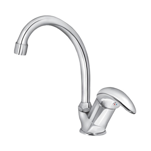 Rosan JP382001 Perla 190 Chrome baterija (slavina) za sudoperu sa pokretnim izlivom od 200mm