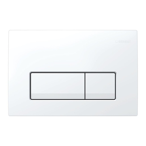 Geberit 115.119.11.1 Delta50 White taster za ugradne vodokotliće dvokoličinski četvrtasti