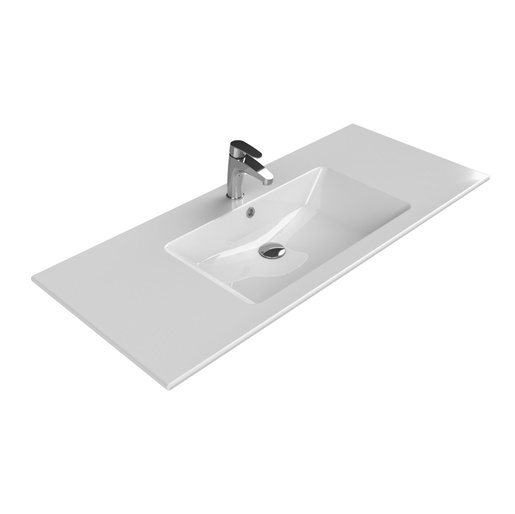 Turkuaz CeraStyle Ibiza White umivaonik (lavabo) 61x51x1,5 konzolni sa rupom za bateriju i prelivom 50600U