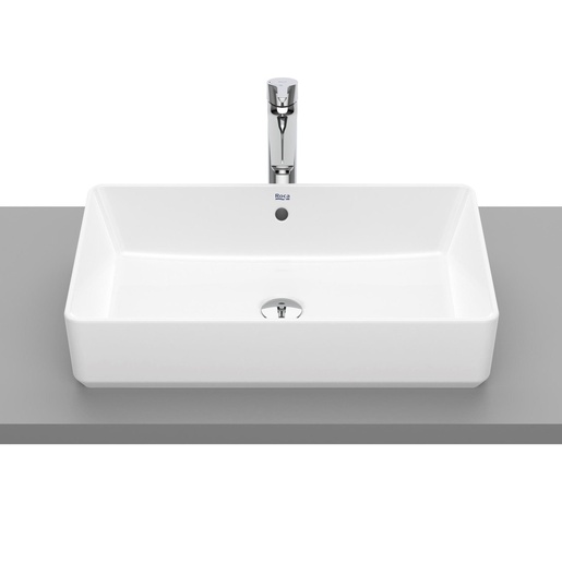 Roca A3270Y2000 The Gap Square White umivaonik (lavabo) 60x37x13 nadgradni sa prelivom pravougaoni