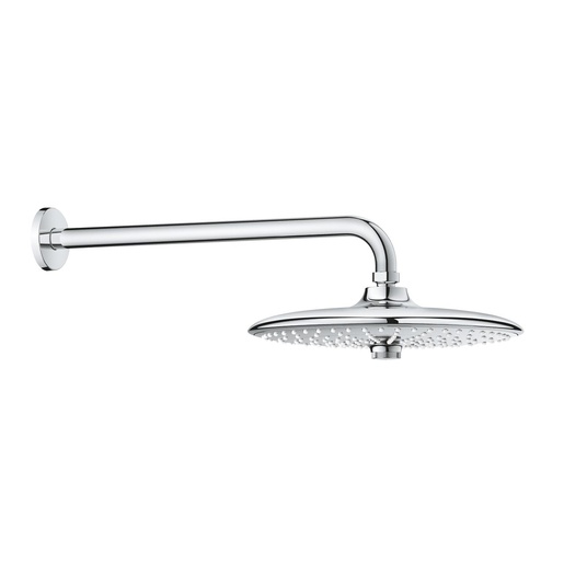 Grohe 26459000 Euphoria 260 Chrome nadglavni tuš okrugli sa 3 mlaza i držačem nadglavnog tuša zidnim od 380mm