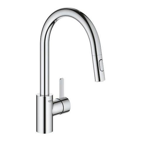 Grohe 31481001 Eurosmart Cosmopolitan 190 Chrome baterija (slavina) za sudoperu sa izvlačećim tušem i 2 vrste mlaza