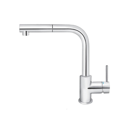 Rosan JZ38601 Zerro 265 Chrome baterija (slavina) za sudoperu sa izvlačnim tušem