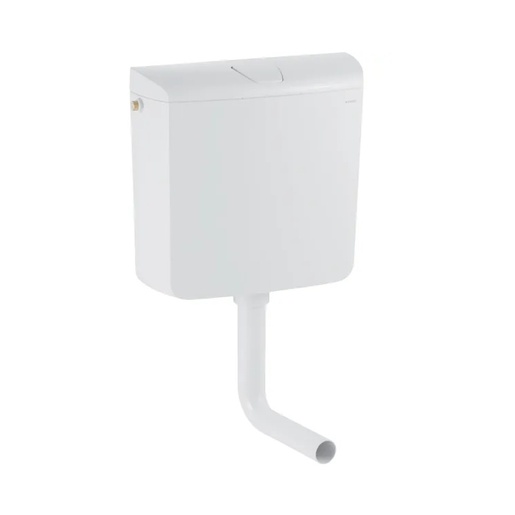 Geberit 136.610.11.1/136.610.11.4 AP110 Alpsko beli vodokotlić predzidni niskomontažni za start/stop ispiranje sa ispirnim kolenom i fleksibilnim dovodnim crevom