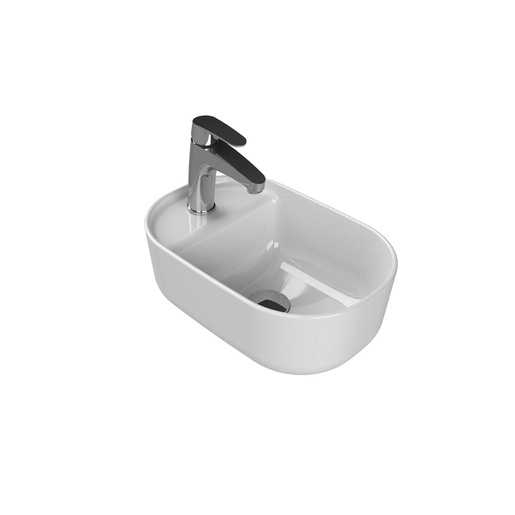 Turkuaz CeraStyle Noura White umivaonik (lavabo) 41,6x28,1 nadgradni sa rupom za slavinu 7700U