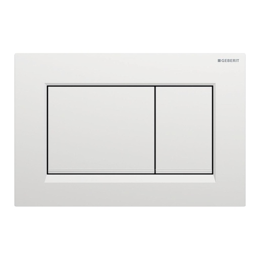 Geberit 115.883.KN.1/115.883.JQ.1 Sigma30 Matt Chrome / Gloss Chrome taster za ugradne vodokotliće dvokoličinski četvrtasti