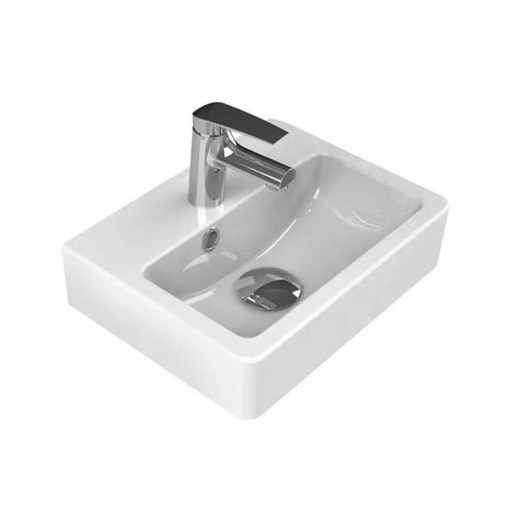 Turkuaz CeraStyle Mini White umivaonik (lavabo) 37,5x28x10 konzolni i nadgradni sa rupom za bateriju i prelivom 1400U