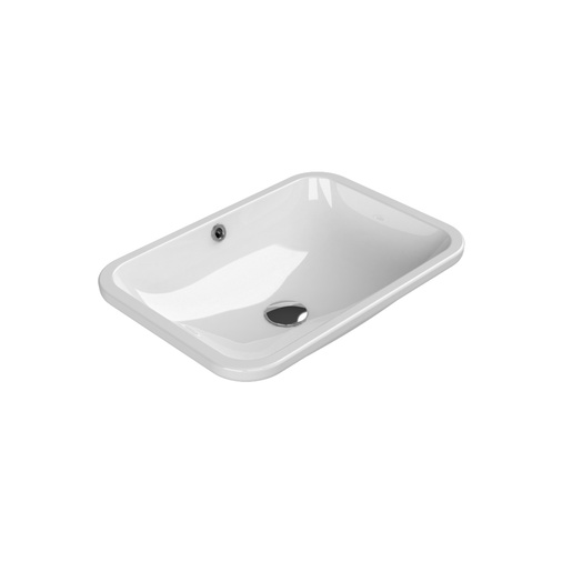 Turkuaz CeraStyle City White umivaonik (lavabo) 55,5x40,5x16 podgradni sa prelivom četvrtasti 70400