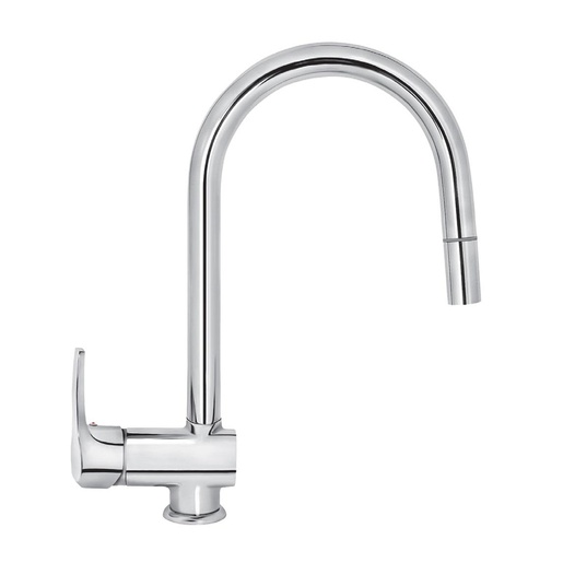 Rosan JC38601 Cubo 210 Chrome baterija (slavina) za sudoperu sa izvlačnim tušem