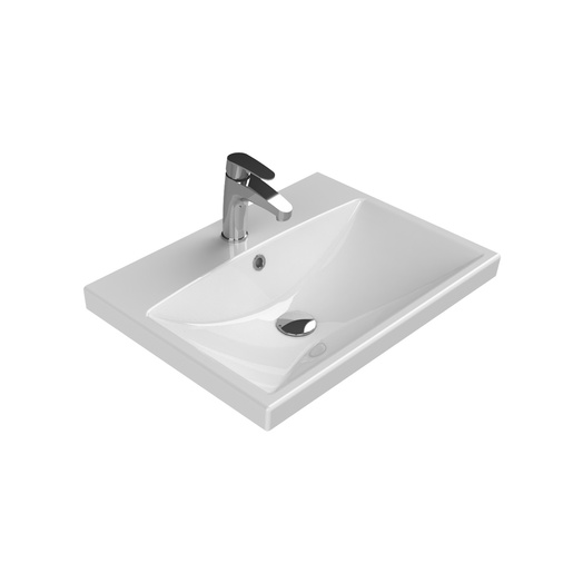 Turkuaz CeraStyle Elite White umivaonik (lavabo) 60x45x50 konzolni sa rupom za bateriju i prelivom 32000U