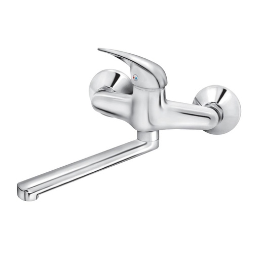 Rosan JP321020 Perla Chrome baterija (slavina) za sudoperu i umivaonik iz zida sa dužinom izliva 200mm