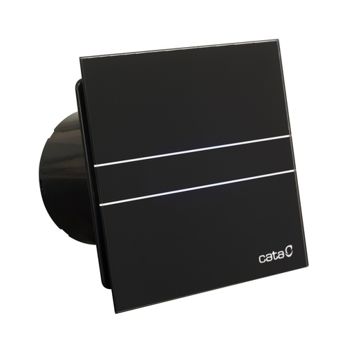 Cata 00900502 E-100 GT BK Black kupatilski ventilator sa staklenom pločom i tajmerom