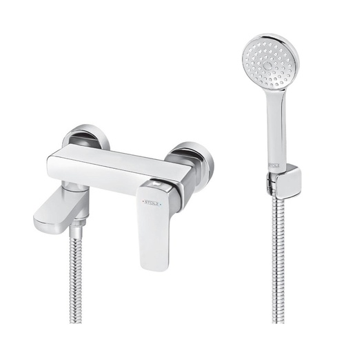 Rosan 137401 Stolz Chrome baterija (slavina) za tuš sa izlivom izvlačećim i ručnim tuš setom