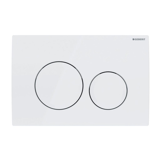Geberit 115.127.11.1 Delta20 White taster za ugradne vodokotliće dvokoličinski okrugli