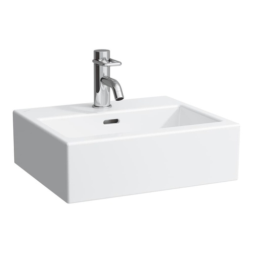 Laufen 8.1543.3.000.104.1 Living City White umivaonik (lavabo) 45x38x15,5 nadgradni sa prelivom
