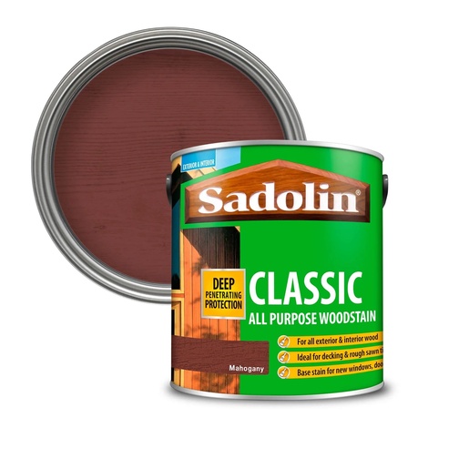 Sadolin Classic Mahogany 2,5L osnovni lazurni premaz za drvo za spolja i unutra (0,06-0,13L/m2)