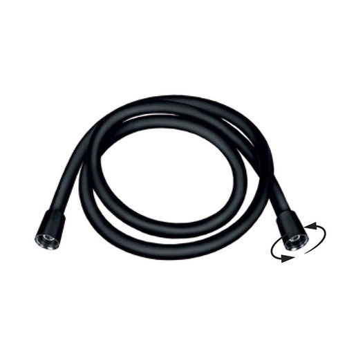 Rosan PGC150DF DarkFlex 1500 Matt Black crevo za ručni tuš sa rotacijskom kupom