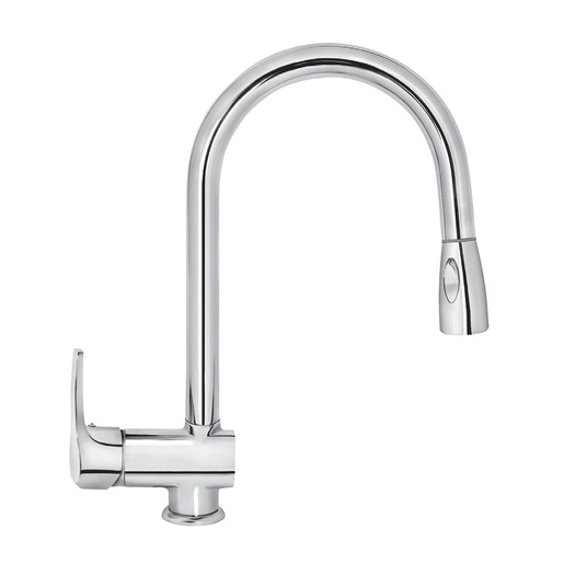 Rosan JC38501 Cubo 180 Chrome baterija (slavina) za sudoperu sa izvlačećim tušem 1 mlaz