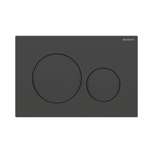 Geberit 115.882.16.1 Sigma20 Black Matt taster za ugradne vodokotliće dvokoličinski okrugli