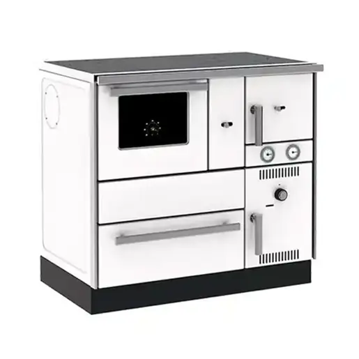 Alfa Term 27 NR šporet na čvrsto gorivo beli, levi, ECO