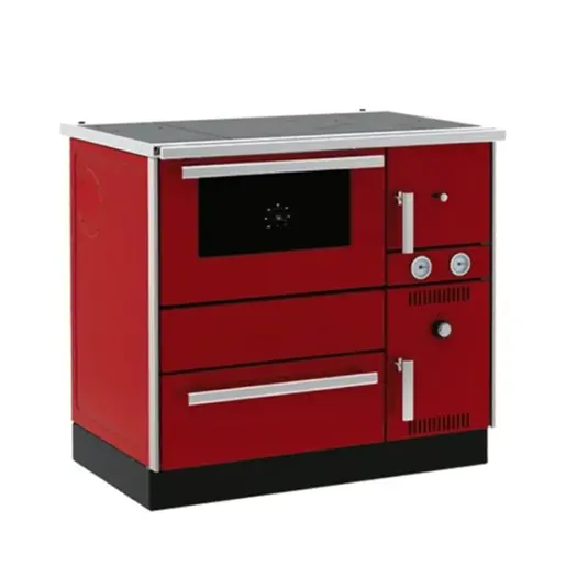 Alfa Term 20 L NR Eco šporet na čvrsto gorivo,crveni, levi