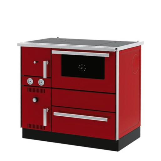 Alfa Term 20 D NR Eco šporet na čvrsto gorivo,crveni,desni