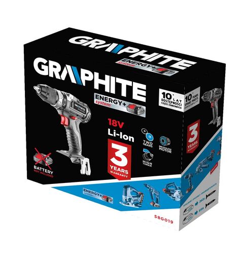 Akumulatorska bušilica (odvijač) - GRAPHITE 58G019