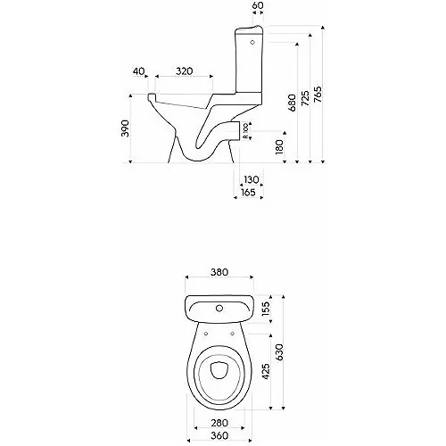 Geberit WC monoblok IDOL - baltik komplet (6) 19027