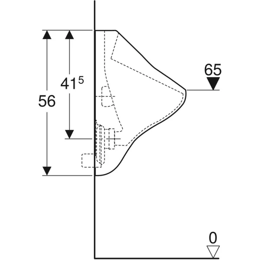 Geberit Pisoar FELIX skriveni dovod 502.895.00.1