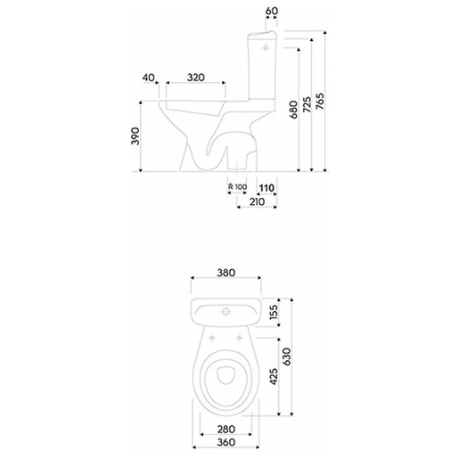 Geberit WC monoblok IDOL - simplon komplet (6) M19032