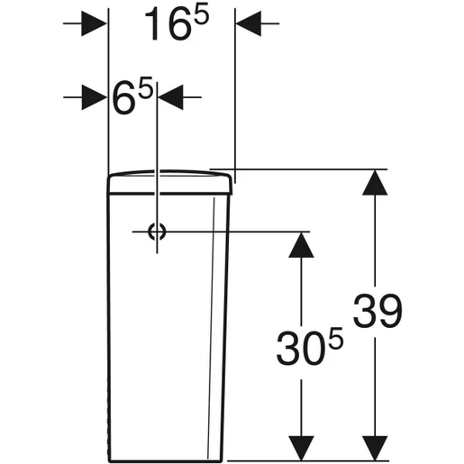 Geberit WC kotlić za monoblok SELNOVA SQUARE
