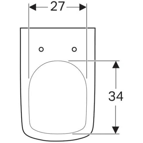 Geberit WC šolja SELNOVA SQUARE konzolna