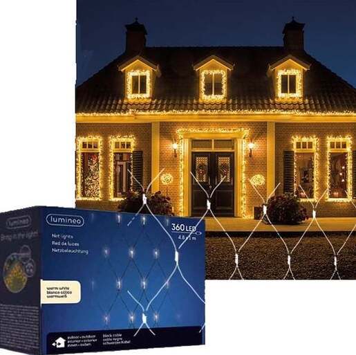 LED svetleća mreža 100x480cm toplo bela Lumineo 494901