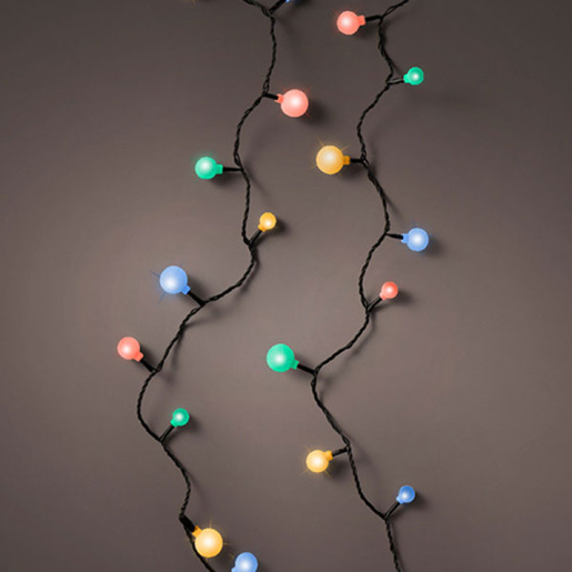 LED cherry lights steady outdoor L900cm - black/multi 494659