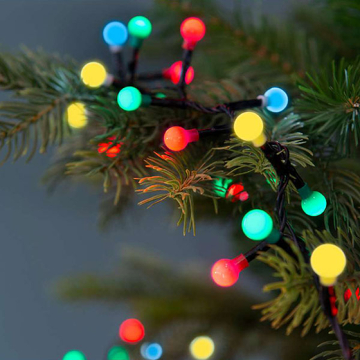 LED cherry lights steady outdoor L900cm - black/multi 494659