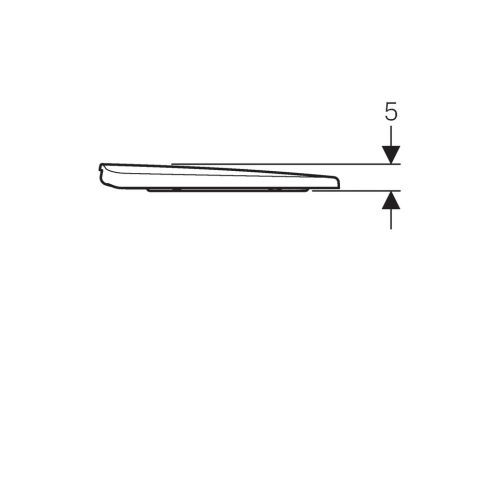 Geberit WC daska SELNOVA SQUARE softclose, odozgo