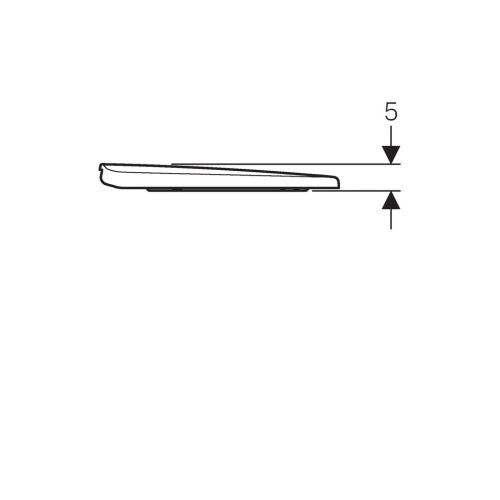 Geberit WC daska SELNOVA kačenje odozdo, PVC
